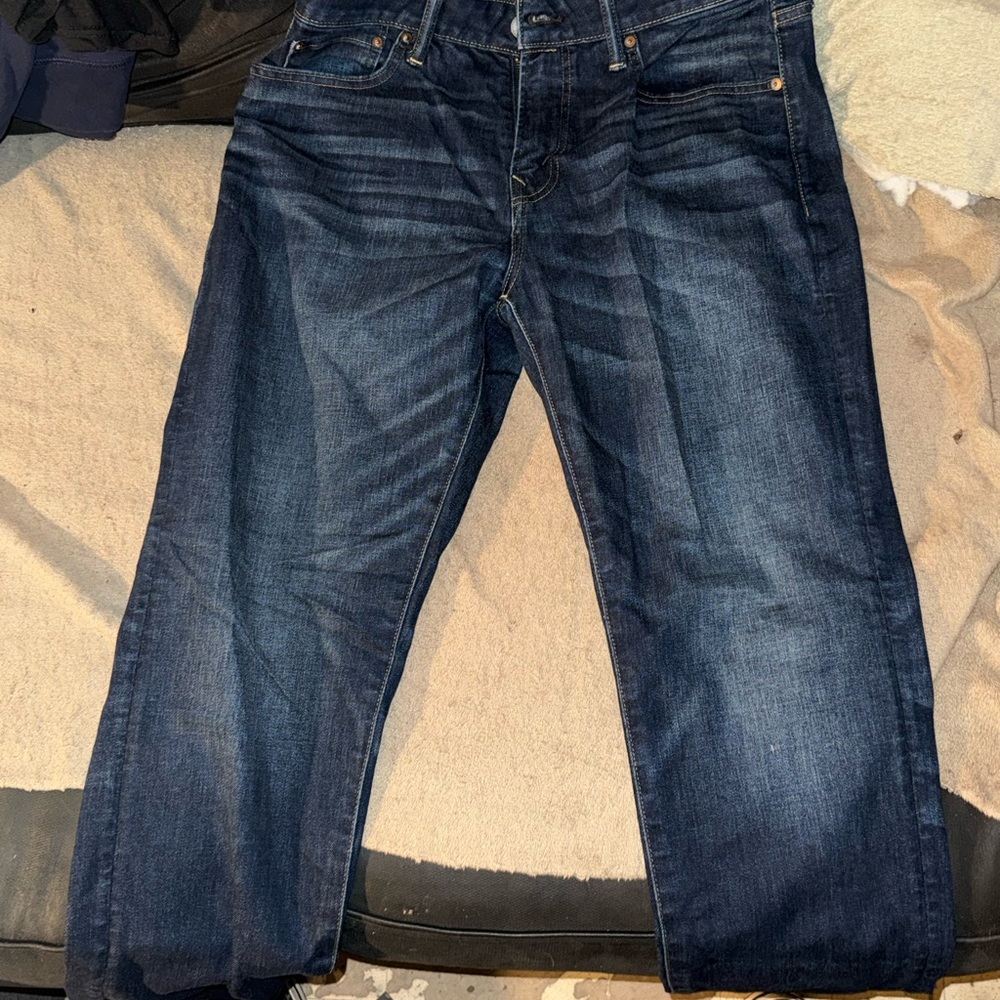 American Eagle Outfitters Dark Blue Relaxed Jeans